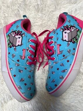 Heelys Pink & Blue Minecraft Canvas Skate Shoe